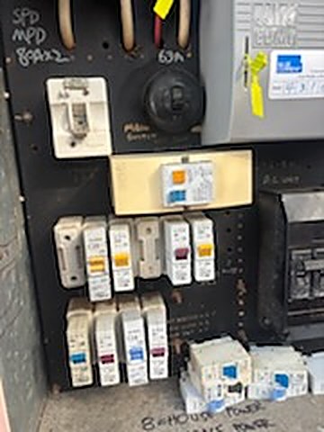 Switchboard with new circuit breakers